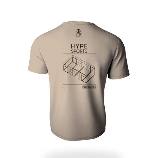 PLAYERA BEIGE CANCHA ALGODON
