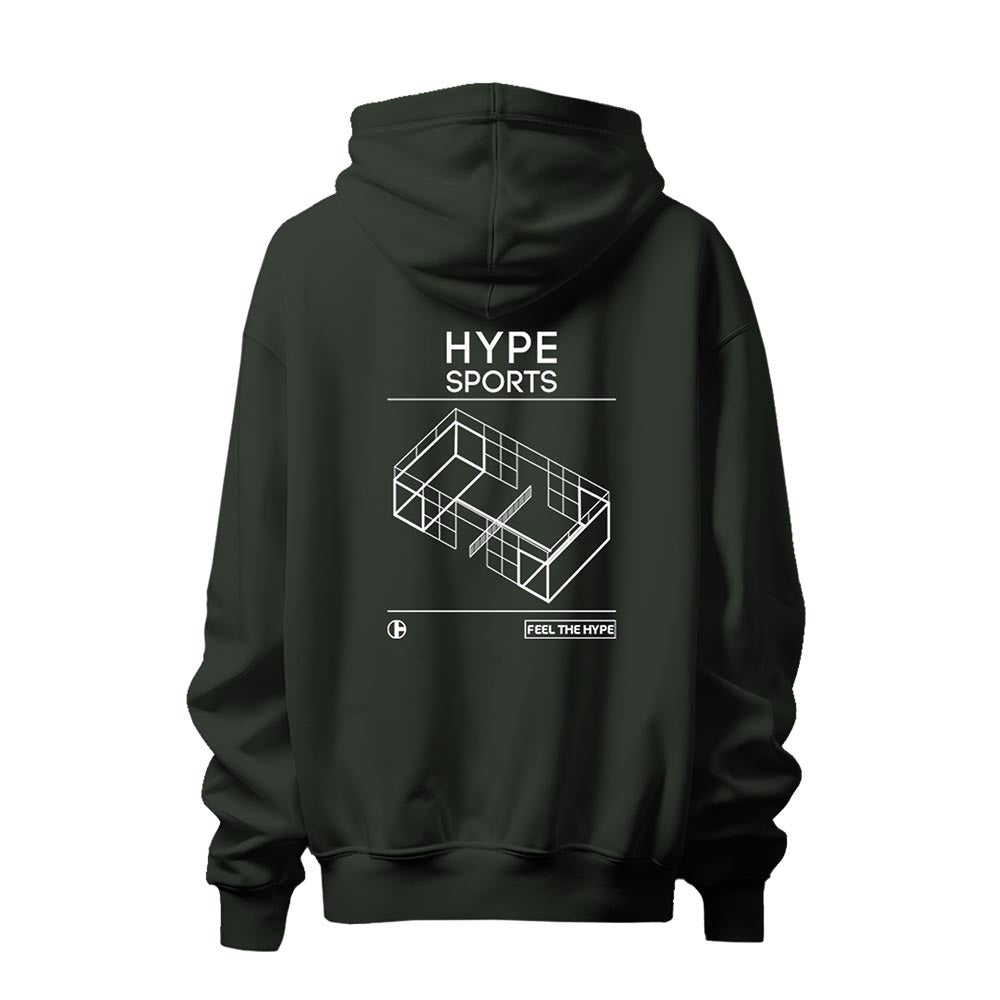 HOODIE VERDE MILITAR CANCHA