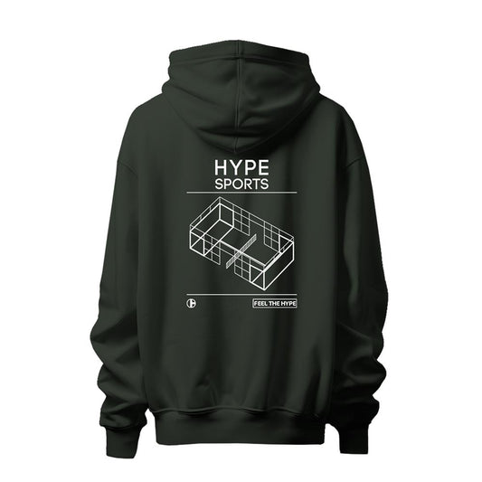 HOODIE VERDE MILITAR CANCHA